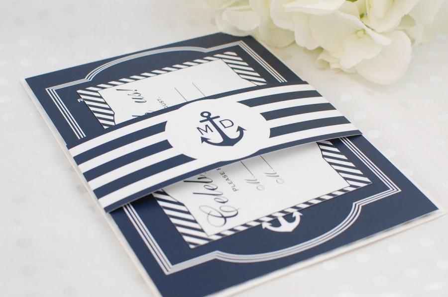 Wedding - Nautical Wedding Invitation // Deposit