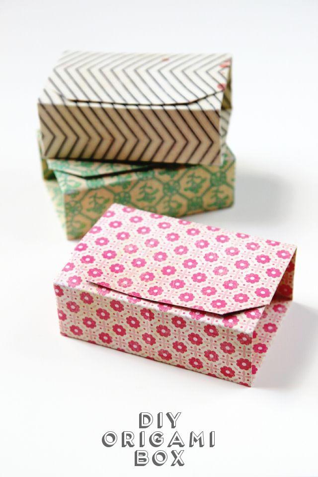 Hochzeit - Rectangular Diy Origami Boxes.