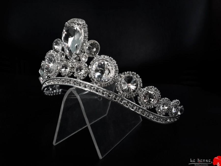 Свадьба - Unique handmade tiaras for wedding ,princess tiara crown ,crystal tiara hand made for order inlaid with SWAROVSKI  Crystals and rhinestones,
