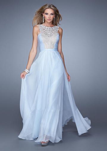 Mariage - 2015 Straps Ruched White Appliques Zipper Sleeveless Pink Floor Length Blue Chiffon