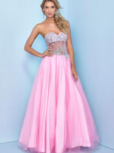 Wedding - A-line Sweetheart Natural Floor Length Sleeveless Beading Lace Up Tulle Taffeta Pink Lilac Prom / Homecoming / Evening Dresses By Splash J205