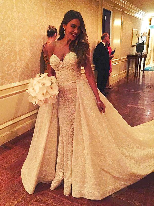 Hochzeit - Sofia Vergara's Wedding Dress: All The Exclusive Details On Her 'Sexy' Custom Design