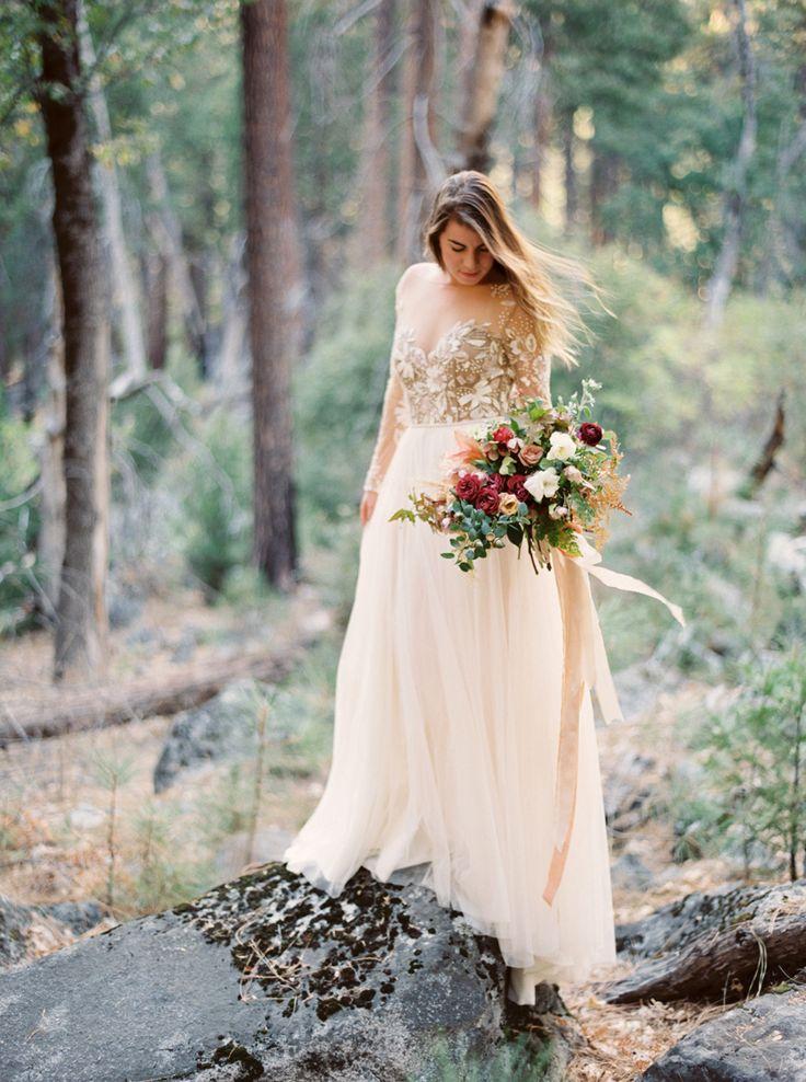 Wedding - Autumn Bridal Session In Yosemite National Park