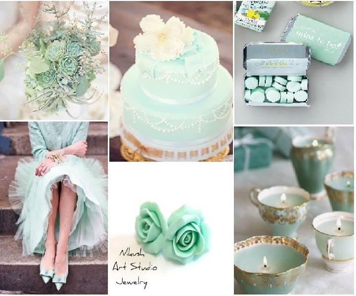 Mariage - Vintage Wedding Ideas in Mint color. I love ...