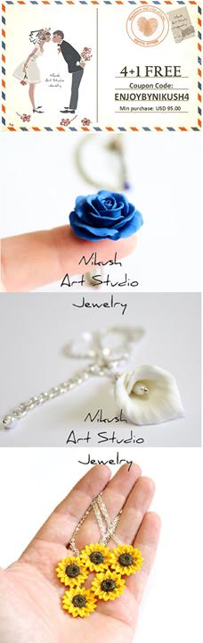 زفاف - Nikush Jewelry Art Studio - unique... - Nikush Jewelry Art Studio - unique sculptural jewelry in floral design 