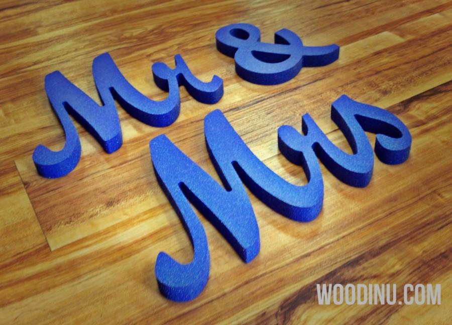 Wedding - Mr and Mrs Wedding Signs - Mr and Mrs Letters - Mr and Mrs Wedding Table Decoration - Mr and Mrs Sign - Mr and Mrs Wedding Photo Prop -