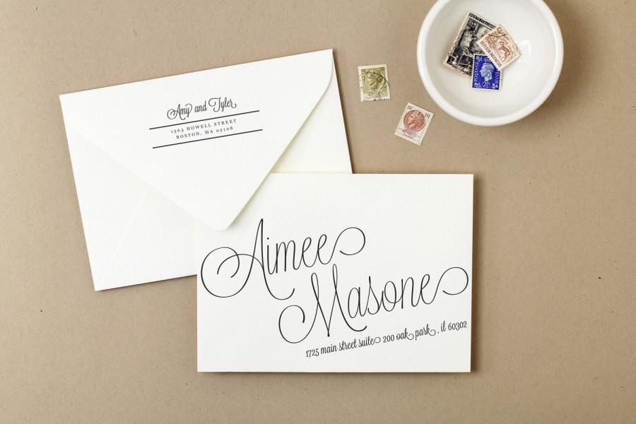 Hochzeit - Printable Wedding Envelope Template 