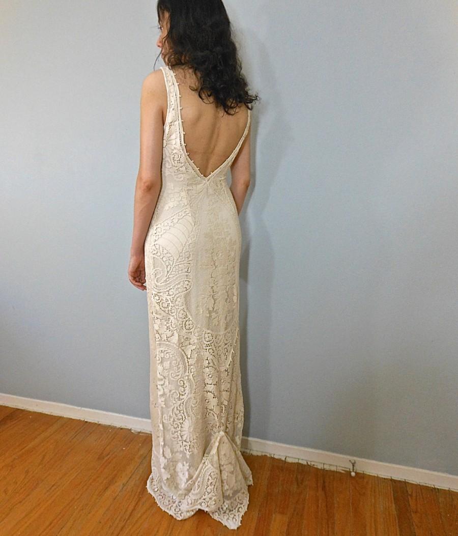 Mariage - NOT for SALE - Bohemian Wedding Dress, Lace Wedding Dress, Wedding Gown, Hippie Wedding Dress (Pictures for Fit Only)