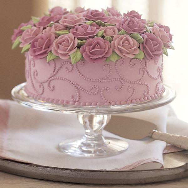 Wedding - Brimming With Roses Cake