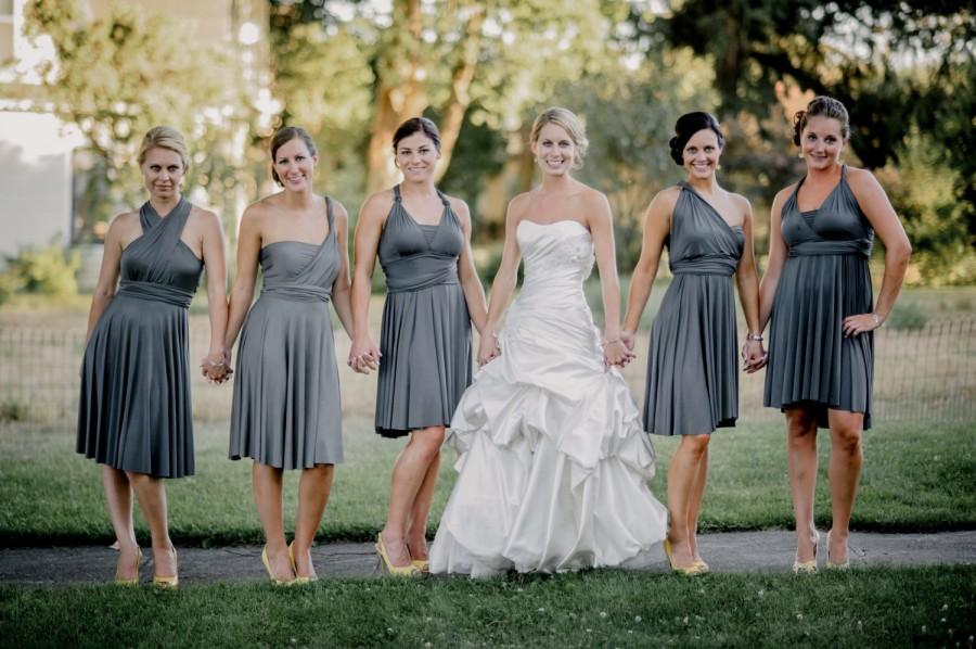 Hochzeit - Infinity Bridesmaid Dress - Versatile Convertible Style