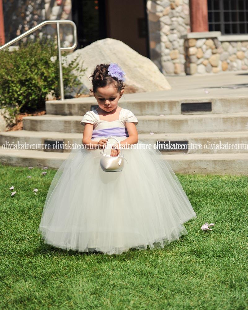 Mariage - NEW Flower Girl Dress & Extra Wide Sash