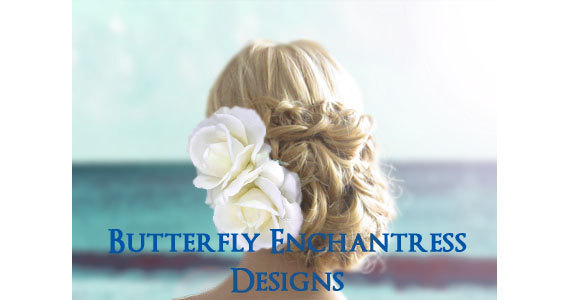 زفاف - Wedding Hair Accessories, Bridal Hair Flowers, Flower Hair Clips - 2 Ivory Rose Hair Flowers