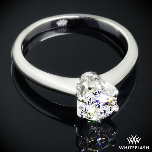 Hochzeit - Platinum Elegant Solitaire Engagement Ring
