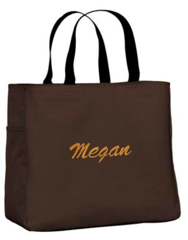 زفاف - Nine Bridesmaid Gift Personalized Tote Bag Bridesmaids Monogram Bags Wedding Party Gifts Custom