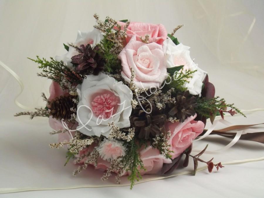 Свадьба - Bridal bouquet,bouquet paper flower,bridesmaids,wedding bouquet,paper flower bouquet, roses,gardenias,bridal flower bouquet