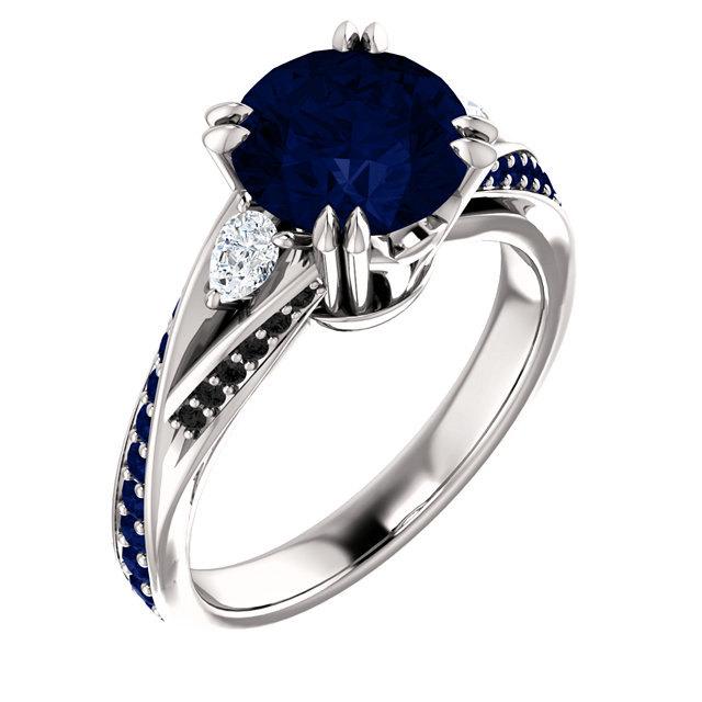 Mariage - Midnight Blues- Sapphires in 14k