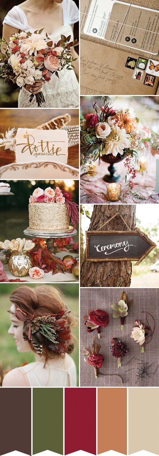 Hochzeit - Rustic Chic - Autumn Wedding Inspiration
