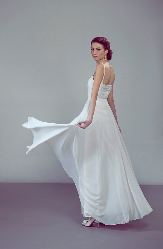 Wedding - Venus chiffon bridal maxi skirt