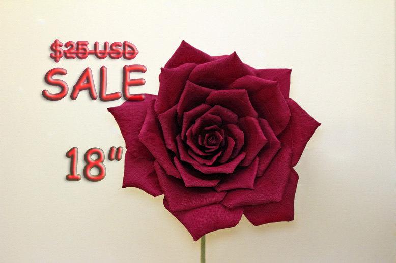 Mariage - giant flower giant rose giant flowers giant paper flowers big paper flowers big roses wedding backdrop party decor paper flower backdrop