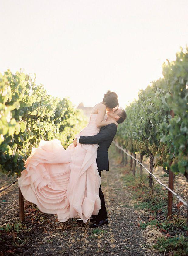 Wedding - Buh-Bye, Ivory! 10 Beautiful Blush Bridal Gowns