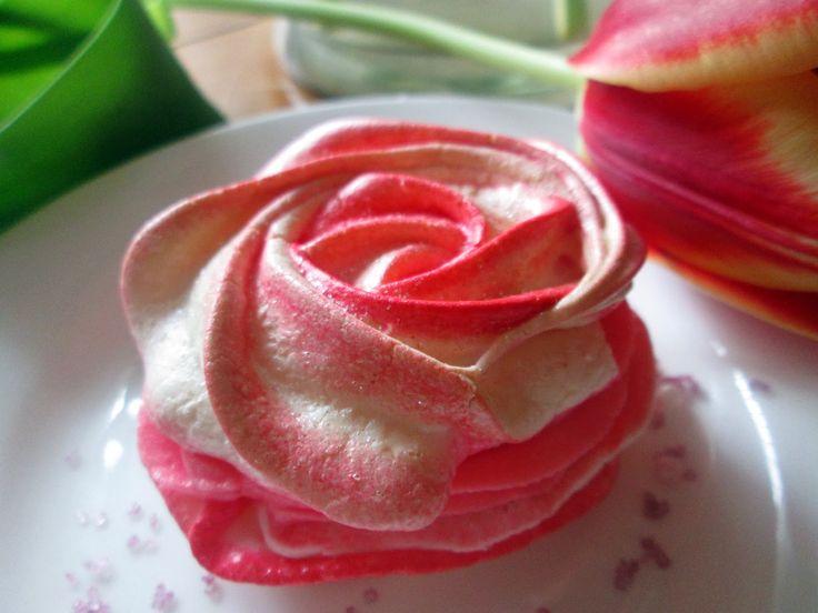 Mariage - THE MESSY KITCHEN: Rose Meringue Kisses