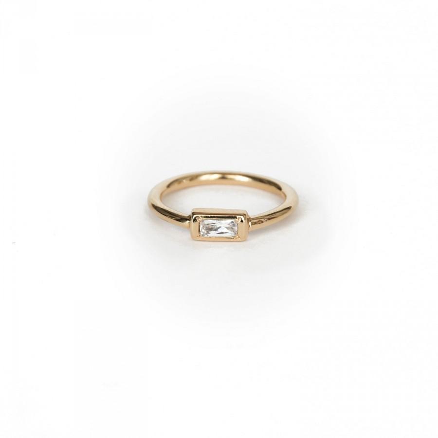 Mariage - FREE SHIPPING Engagement ring, Diamond Ring, Cocktail ring, Statement ring, Geometric jewelry Unique Engagement ring Gold Ring Gift For Her