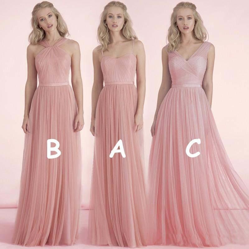 Wedding - 2016 V-Neck Sheer Long Cheap Chiffon Bridesmaids Formal Dresses For Wedding Party Gowns Floor Length Backless Prom Evening Dresses Online with $75.8/Piece on Hjklp88's Store 