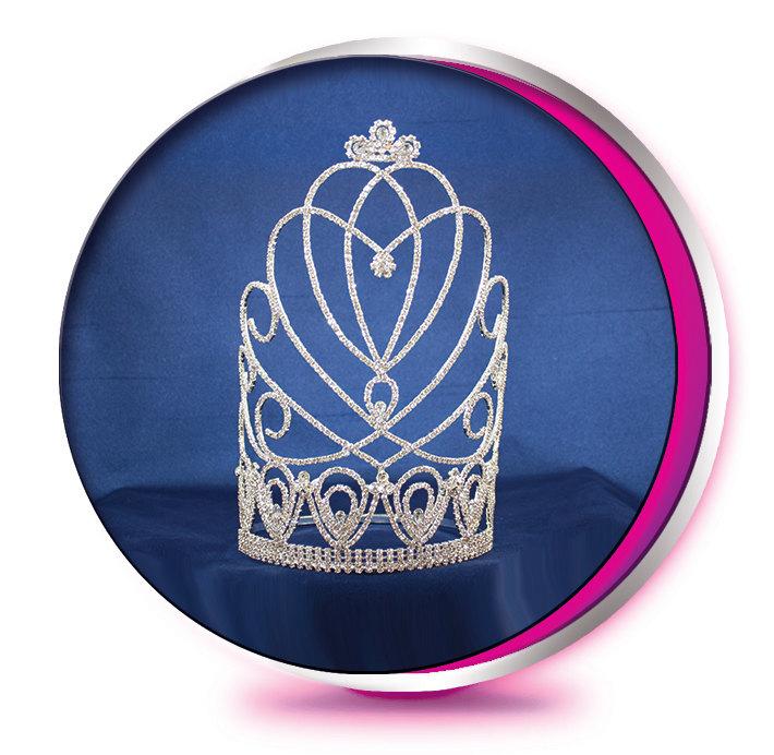 زفاف - The Kate - Rhinestone Tiara - Pageant, Wedding, Prom, Homecoming, or Bridesmaid Crown