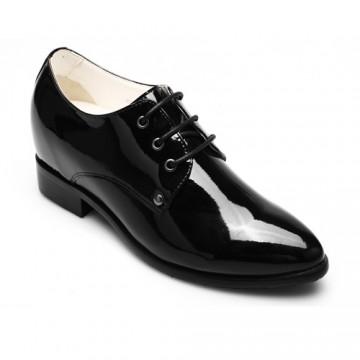 Mariage - 2015 Fashion New Chamaripa Women Elevator Shoes Lace Up Casual Black Taller Shoes