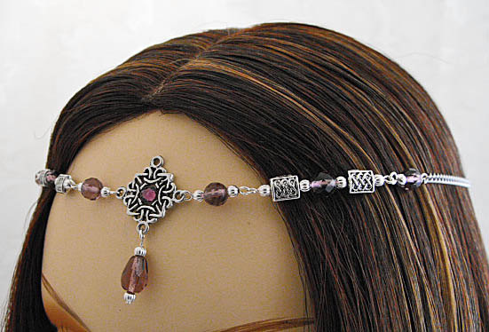 زفاف - Guinevere CUSTOM color Celtic Medieval Renaissance Faire Crown Tiara CIRCLET diadem