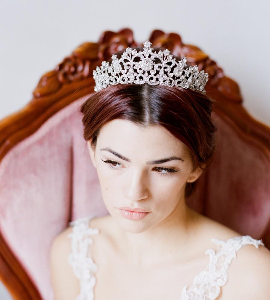 Mariage - Bridal Tiara, Swarovski Crystal Tiara - ELORA , Swarovski Bridal Tiara, Wedding Crown, Rhinestone Tiara, Wedding Tiara, Diamante Crown