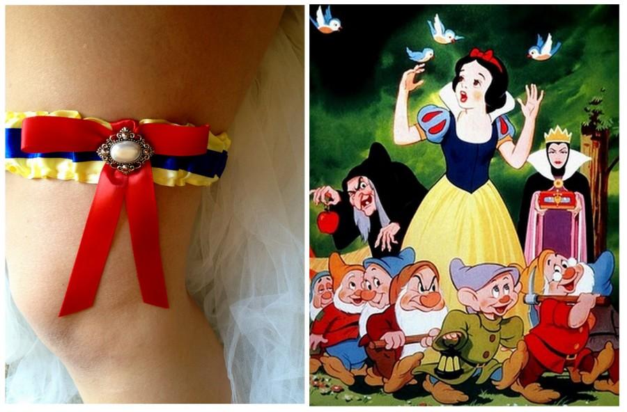 زفاف - Snow White Inspired Wedding Garter