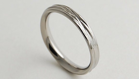 Wedding - Wedding Band , Titanium Ring , The Sphinx Band with Comfort Fit