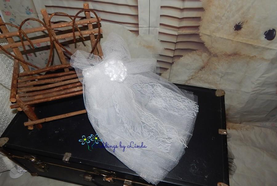Wedding - Flower Girl Bling Veil Headpiece