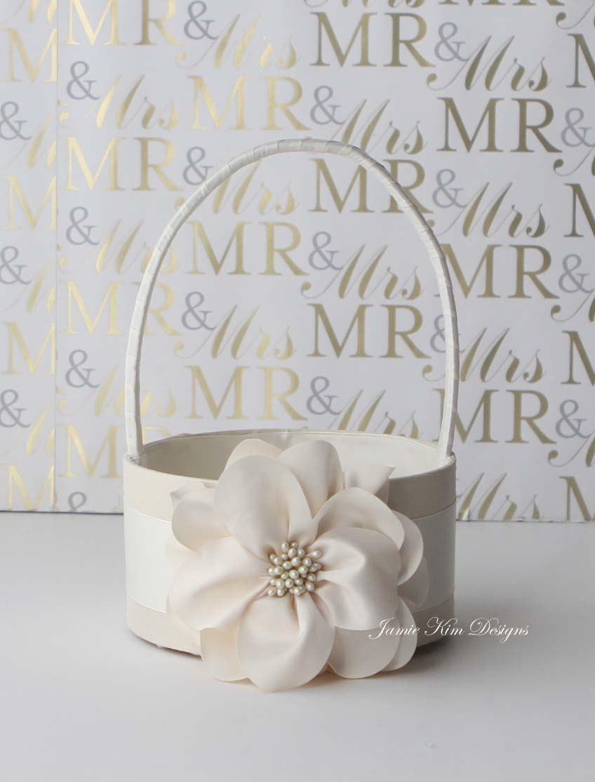 Wedding - Flower Girl Basket only - (Custom Made)
