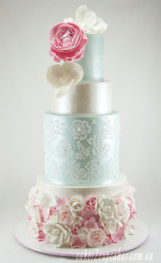 زفاف - Eye-Catching Wedding Cake Inspiration - MODwedding
