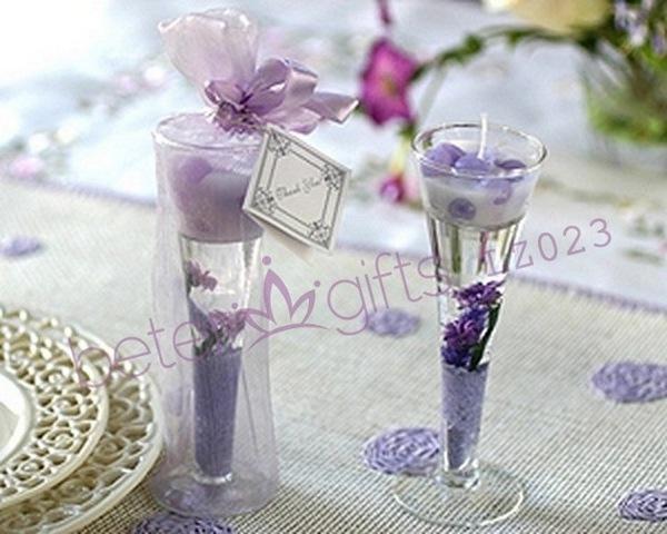 Mariage - 薰衣草果凍蠟燭,歐美婚慶用品,浪漫家居燭台 滿月酒婚禮回禮LZ023