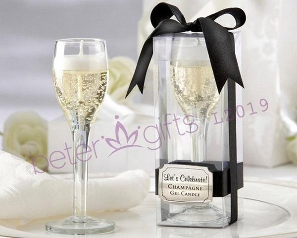Mariage - 歐美婚慶用品 香檳酒杯果凍蠟燭,創意婚品,婚禮回禮LZ019高端婚禮