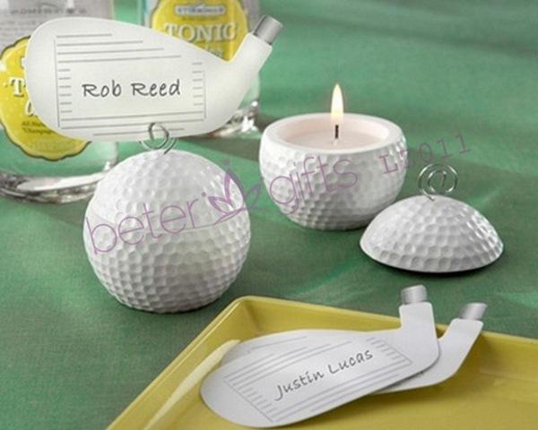 زفاف - promotion gift婚慶喜慶用品婚禮小禮物 創意高爾夫球燭台LZ011