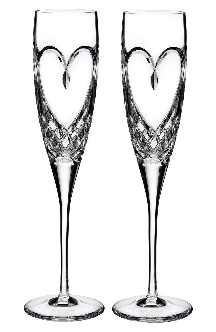 Wedding - Waterford 'True Love' Lead Crystal Toasting Flutes (Set Of 2) 