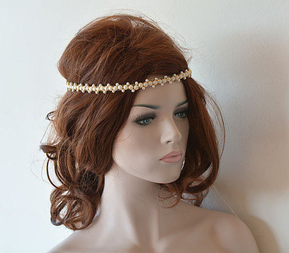 Свадьба - Wedding hair Accessory, Bridal Headband, Bridal Hair Accessory, Hair Accessories for Wedding, Pearl Headband Wedding