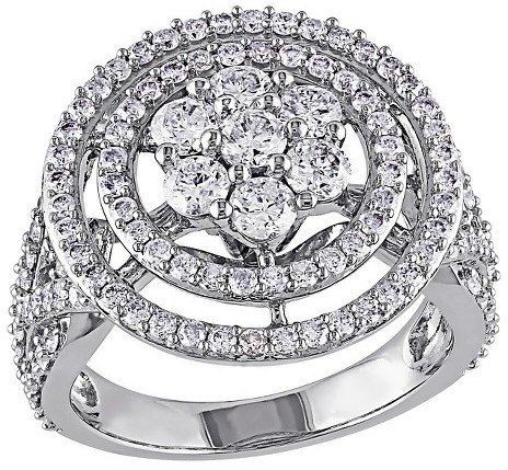 Hochzeit - Diamond 2 CT. T.W. Diamond Bridal Ring in 14K White Gold (GH I1-I2)