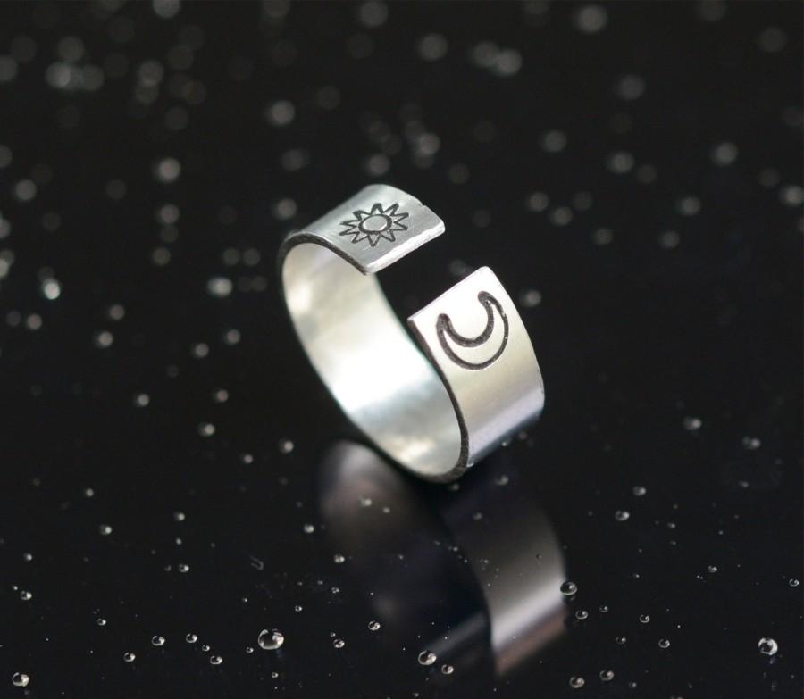 Wedding - Sun and Moon Ring,Sun & Moon Jewelry,Best Gift