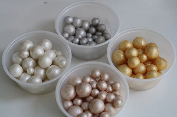 زفاف - 250 metallic and pearl luster fondant pearls, various sizes, for cake decorating, cake jewels, cake supplies, edible pearls, sugar pearls