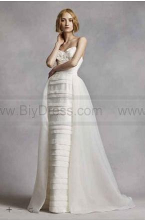 Wedding - White by Vera Wang Beaded Lace Wedding Dress VW351268