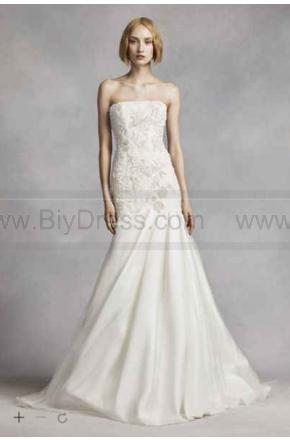 Свадьба - White by Vera Wang Lace Mermaid Wedding Dress VW351275