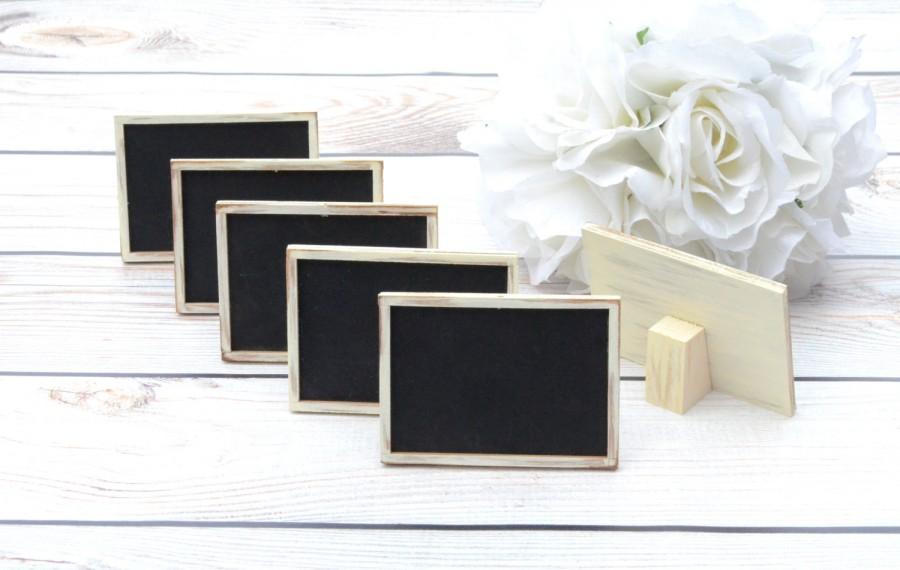 Hochzeit - Rustic chalkboard signs, table numbers, wedding signs, rustic weddings- custom your colors