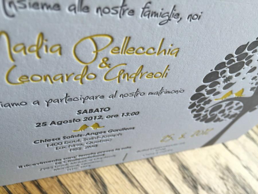 Hochzeit - letterpress, wedding invitation, custom wedding, invitation, italian wedding, letterpressed invite, DEPOSIT