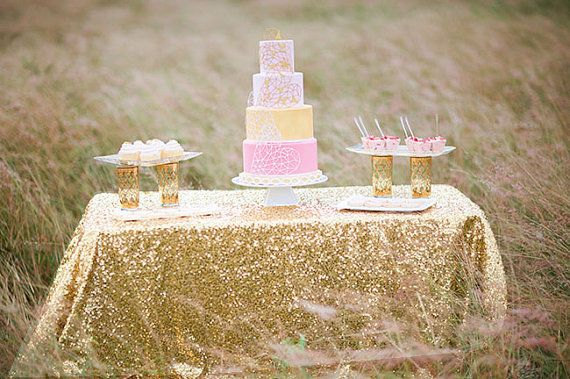 Wedding - SALE 90x132 Gold Champagne Sequin Table Cloth 6 Foot table Rectangle Light Gold Wholesale Table Cloths Sparkly Champagne Table Sequin Linens