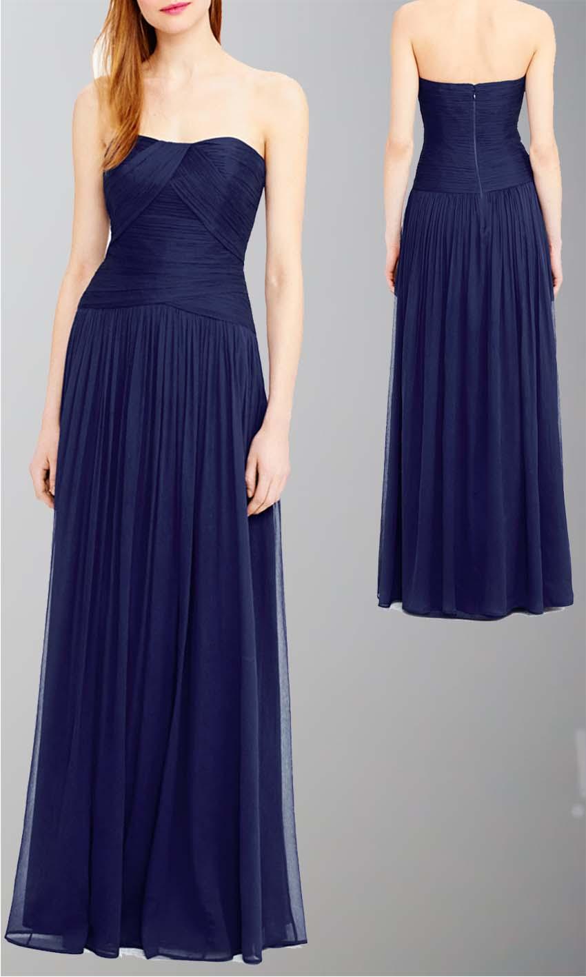 Mariage - Navy Draped Flattering Long Bridesmaid Dress UK KSP337 [KSP337] - £92.00 : Cheap Prom Dresses Uk, Bridesmaid Dresses, 2014 Prom & Evening Dresses, Look for cheap elegant prom dresses 2014, cocktail gowns, or dresses for special occasions? kissprom.co.uk o